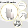Encaixe para Lavanderia Multiuso com Rodinhas Armário Nicho Embutir Gabinete Tanque Puxador Alça - 4