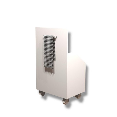 Encaixe para Lavanderia Multiuso com Rodinhas Armário Nicho Embutir Gabinete Tanque Puxador Alça