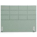 Ver imagem 3 de Cabeceira Cama Box Casal 140 Cm Roma W01 Linho Verde Menta - Lyam Decor