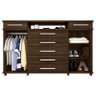 Cômoda London e Guarda Roupa Casal Lord Ébano - Demóbile - 3