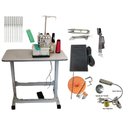 Ver imagem 1 de Maquina Costura Galoneira 3 Agulhas+mesa+kit 16 Acessórios