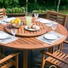 Mesa de Madeira Maciça para Área Externa com Centro Giratório 150cm Ipanema  - 2
