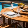 Mesa de Madeira Maciça para Área Externa com Centro Giratório 150cm Ipanema  - 4