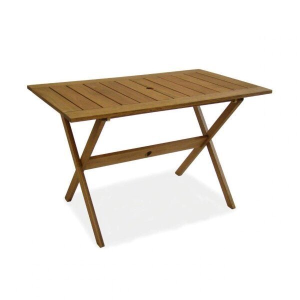 Mesa de Madeira Maciça para Área Externa Dobrável 120x70cm Ipanema  - 1