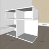 Estante para livros simples em mdf Branco - 2