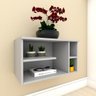 Rack Moderno com Nichos Em MDF Cinza - 1