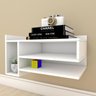 Rack Pequeno com Nichos Em MDF Branco - 1