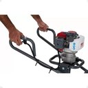 Ver imagem 2 de Perfurador Solo 52cc Branco C/ Carrinho+broca 30cm+alongador