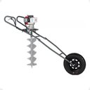 Ver imagem 1 de Perfurador Solo 52cc Branco C/ Carrinho+broca 30cm+alongador