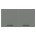 Ver imagem 7 de Armário de Cozinha Aéreo 120 cm 2 Portas Branco/Cinza Agata Madesa