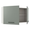 Ver imagem 5 de Armário de Cozinha Aéreo 120 cm 2 Portas Branco/Cinza Agata Madesa