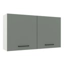 Ver imagem 1 de Armário de Cozinha Aéreo 120 cm 2 Portas Branco/Cinza Agata Madesa