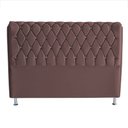 Ver imagem 1 de Cabeceira de Cama Box Londres Casal Queen 160 Cm Suede Botão de Strass Rosê Ec Móveis