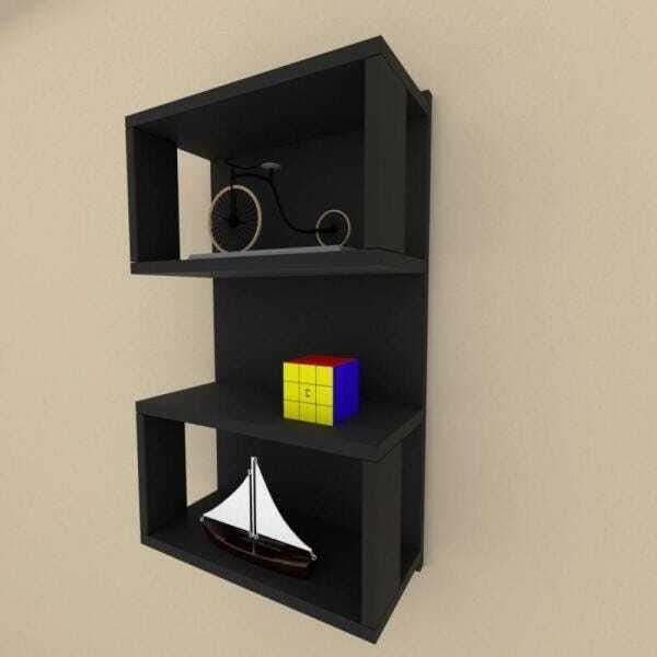 Nicho minimalista em mdf Preto - 1