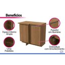 Ver imagem 6 de Bancada Modulada Balcão Canto 1PTA 98 Liga Canela Kappesberg