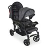 CARRINHO DE GEMEOS DOPPIO II PRETO/GRAFITE + BEBE CONFORTO E BASE - GALZERANO - 4