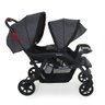 CARRINHO DE GEMEOS DOPPIO II PRETO/GRAFITE + BEBE CONFORTO E BASE - GALZERANO - 5