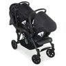 CARRINHO DE GEMEOS DOPPIO II PRETO/GRAFITE + BEBE CONFORTO E BASE - GALZERANO - 2