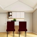 Ver imagem 6 de Kit 06 Cadeiras Para Sala De Jantar Tóquio Pés palito Suede Marsala - D'Classe Decor
