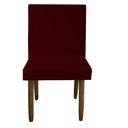 Ver imagem 2 de Kit 06 Cadeiras Para Sala De Jantar Tóquio Pés palito Suede Marsala - D'Classe Decor