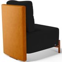 Ver imagem 5 de Poltrona Decorativa Living Pés Madeira Hungria L02 Couríssimo Whisky Suede Preto - Lyam