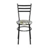 2 Cadeiras para Mesa Epoxi Preta Assento Floral:floral Orquídea - 3