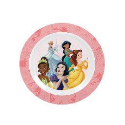 Kit Refeição Infantil Princesas Disney 3 Peças Pratos e Copo - 4