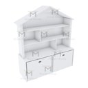 Ver imagem 2 de ESTANTE PARA LIVROS FORMATO CASA M160.2021.B (QUARTO) MUNDI MOVEIS