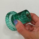 Ver imagem 5 de Castiçal Porta Vela Decorativo Home&co Vidro 6x6x6cm Turquesa