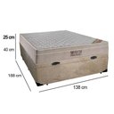 Ver imagem 7 de Cama Baú Casal Airtech Pillow Top Molas Ensacadas Suede Bege Ortobom 138cm