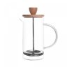 Cafeteira Prensa Francesa Vidro Bambu 400ml Wolff - 2