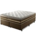 Ver imagem 2 de Cama Box Queen Umaflex Capuccino Molas Ensacadas Marrom/Branco