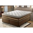 Ver imagem 1 de Cama Box Queen Umaflex Capuccino Molas Ensacadas Marrom/Branco