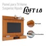 Painel para Tv Home Suspenso Ripado Ambiente Loft 1.8 Nature - Imcal - 5