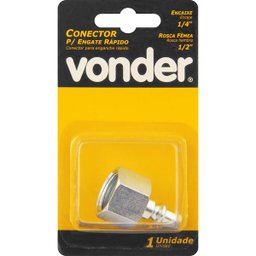Conector Femea Rosca 1/4x1/2" com 1 peça - Vonder - 1