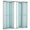 Ver imagem 1 de Porta Balcão de Correr Alumínio Veneziana 6 Folhas Esmaltada Alumifort 216 x 200cm Sasazaki