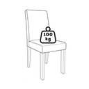 Ver mais imagens de Mesa de Jantar Estela Mdf com 4 Cadeiras Estofadas Linho Mascavo Molci