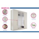 Ver imagem 4 de Guarda Roupa Casal Espelho 4 Portas 3 Gavetas Nantes Móveis Europa