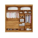 Ver imagem 3 de Guarda Roupa Casal Espelho 4 Portas 3 Gavetas Nantes Móveis Europa