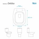 Ver imagem 5 de Tampa de Vaso Poliester Debba Branco para Bacia Roca