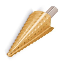 Broca Escalonada em Aço Rápido Hss Nº 1 (4 a 12mm) ? Ref. 170,0001 - Rocast - 4 Broca Escalonada em Aço Rápido Hss Nº 1 (4 a 12mm) ? Ref. 170,0001 - Rocast - 4