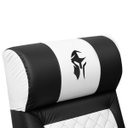 Ver imagem 6 de Poltrona Gamer Sparta com Encosto Reclinável e Carregador Usb:corino Preto/branco