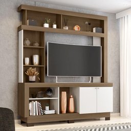 Estante Home Theater Mali Carvalho Oak Off White – Móveis Leão - 4