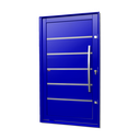Ver imagem 1 de Porta Pivotante Alumínio Lambril Premium c/Pux.Dir. Elite Azul 216x100 Brimak