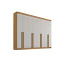 Ver imagem 1 de Guarda Roupa Casal 8 Portas 8 Gavetas - Daymont-cinamomo/off White - Móveis D'doro