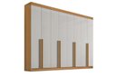 Ver imagem 1 de Guarda Roupa Casal 8 Portas 8 Gavetas - Daymont-cinamomo/off White - Móveis D'doro