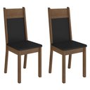 Ver imagem 1 de Kit 2 Cadeiras de Jantar 4280 Madesa Rustic/preto