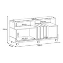 Ver imagem 3 de Rack Bancada Graci 1.3 com Aparador Infinity Castanho Off White – Hb Móveis