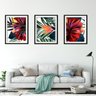 Quadro decor canvas preto 30x66 folhas tropicais modelo 103 - 2