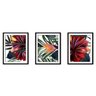 Quadro decor canvas preto 30x66 folhas tropicais modelo 103 - 1